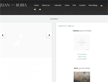 Tablet Screenshot of juandelarubia.com